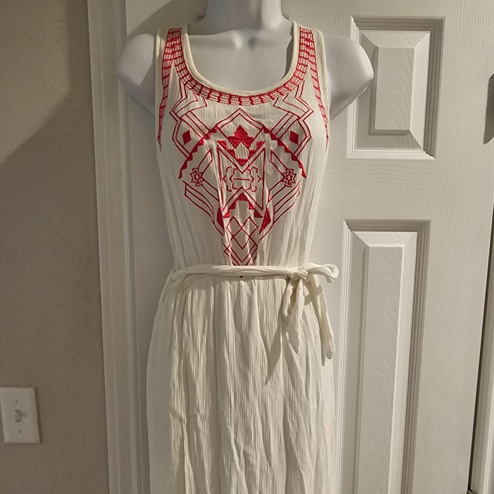 Magic Red Printed Long Dress
